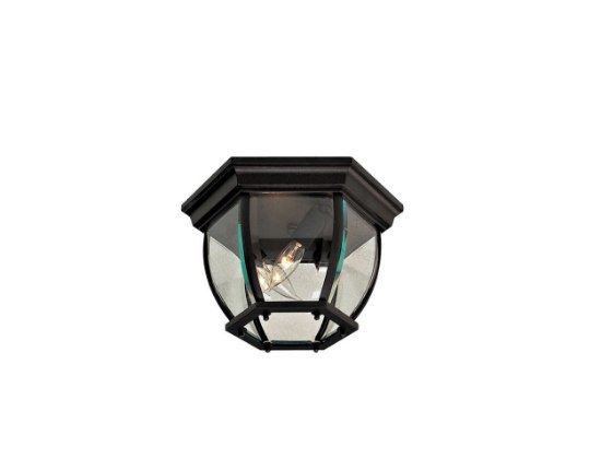 Foto para 40w SW 3 Lt Outdoor Flush Mount Black Bevel Bend