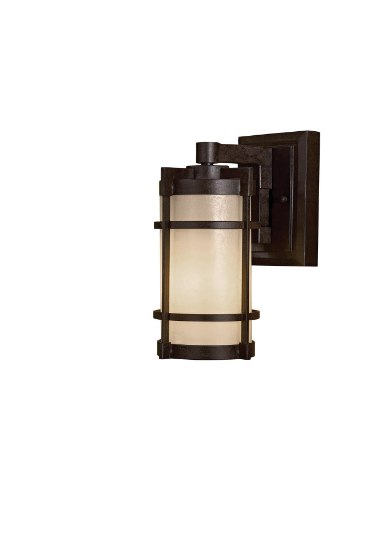 Foto para 13w SW 1 Light Outdoor Wall Mount Textured French Bronze Pearl Mist