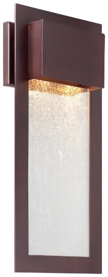 Foto para 35w SW 2 Light Wall Mount Alder Bronze Clear Seeded Glass