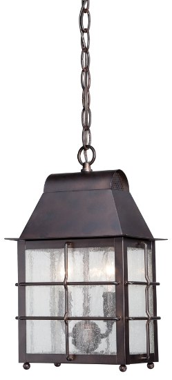 Foto para 60w SW 2 Light Chain Hung Chelesa Bronze Clear Seeded