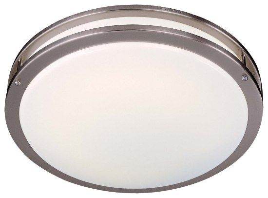 Foto para 54w SW Flourescent Ceiling Fixture Brushed Nickel White