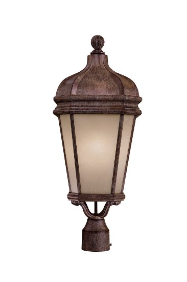 Foto para 26w SW 1 Lt Outdoor Post Mount Vintage Rust Double French Scavo