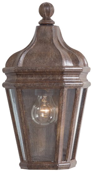 Picture of 100w SW 1 Lt Outdoor Pocket Lantern Vintage Rust Clear Beveled