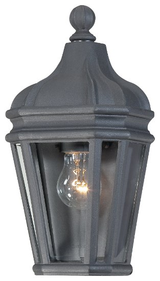 Picture of 100w SW 1 Lt Outdoor Pocket Lantern Black Clear Beveled