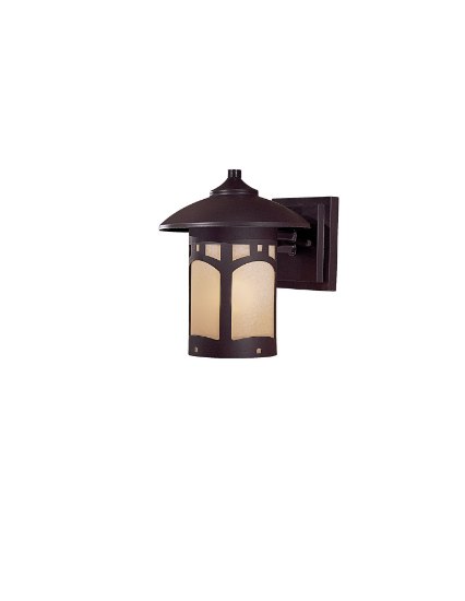 Foto para 60w SW 1 Light Wall Mount Dorian Bronze Double French Scavo