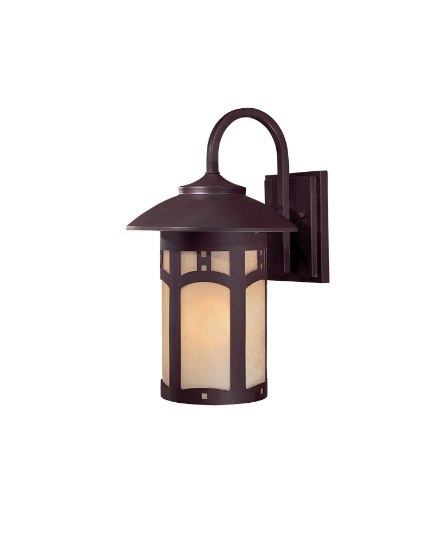 Picture of 100w SW 1 Lt Outdoor Wall Mount Dorian Bronze Double French Scavo