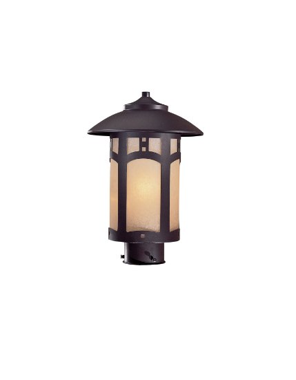 Picture of 100w SW 1 Light Post Mount Dorian Bronze Double French Scavo