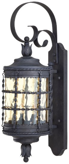 Picture of 60w SW 2 Lt Outdoor Wall Mount Spanish Iron Champagne