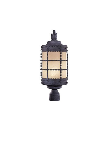 Picture of 13w SW 1 Light Outdoor Post Spanish Iron Double French Scavo