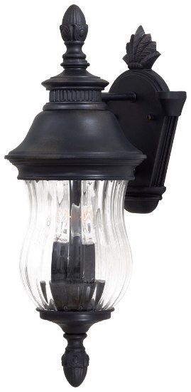 Foto para 40w SW 2 Light Wall Mount Heritage Mouth Blown Clear