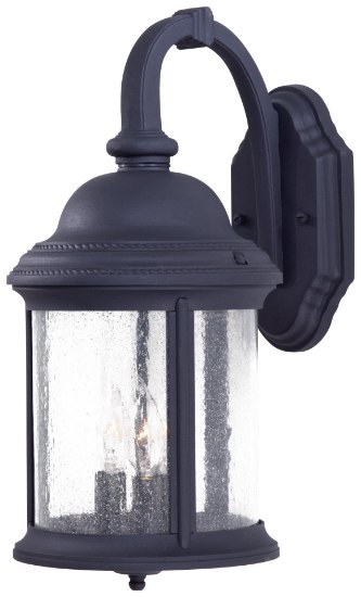 Picture of 60w SW 3 Lt Outdoor Wall Mount Black Bent Clear