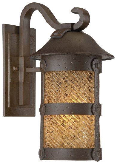 Foto para 26w SW 1 Light Wall Mount Forged Bronze Spanish Fire Piastra