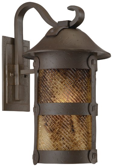 Foto para 26w SW 1 Lt Outdoor Wall Mount Forged Bronze Spanish Fire Piastra