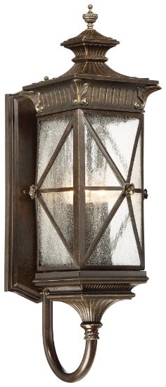 Picture of 40w SW 4 Lt Outdoor Wall Mount Forged Bronze Clear Seeded Glass