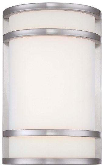 Picture of 19w SW Ac Led Pocket Lantern Brushed Stainless Steel Etched Opal Glass