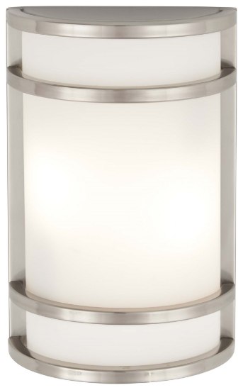 Foto para 26w SW 1 Light Pocket Lantern Brushed Stainless Steel Etched Opal