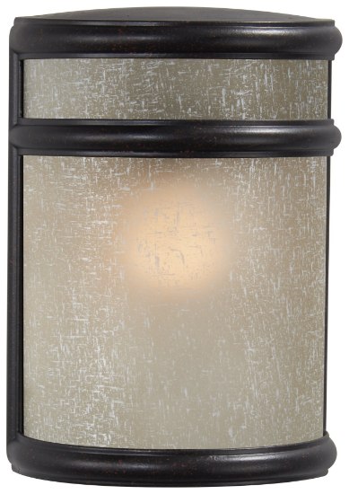 Foto para 60w SW 1 Light Pocket Lantern Corona Bronze White Linen