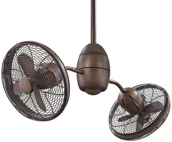 Foto para 58w SW Gyrette Dbl 10In Ceiling Fan-Rrb Restoration Bronze