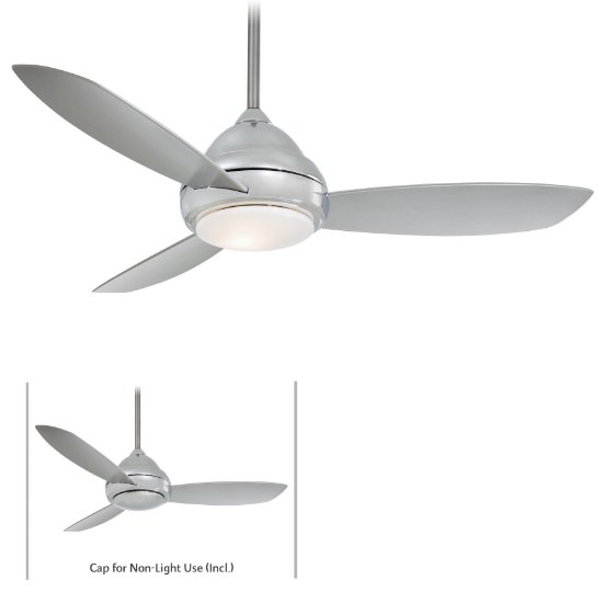 Foto para 161w SW Concept I Fan-52In Polished Nickel White Opal