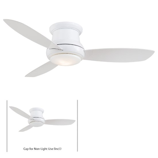 Foto para 155w SW Flush Mount Ceiling Fan White