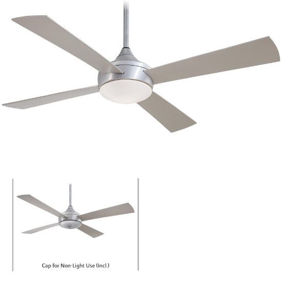 Foto para 151.5w SW 52In Aluma Wet Ceiling Fan 201 Brushed Aluminum Etched Opal Glass