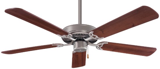 Picture of 47w SW Contractor Fan 42In With Dark Brushed Steel W/ Dark Walnut