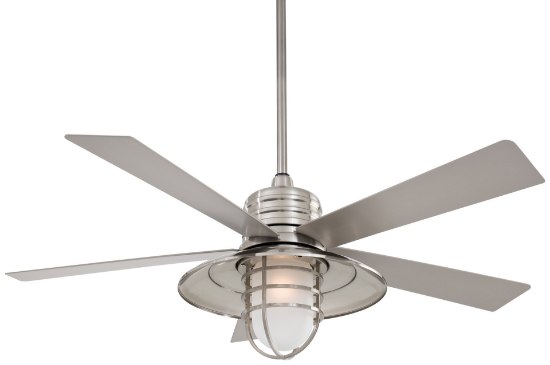 Foto para 158w SW Rainman Fan-54In Brushed Nickel Wet Acid Etched