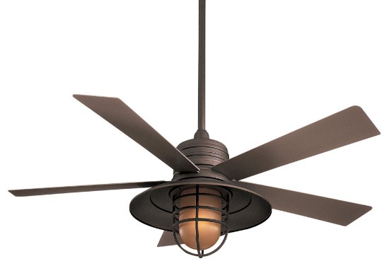 Picture of 158w SW Rainman Fan-54In Oil Rubbed Bronze Vintage Amber