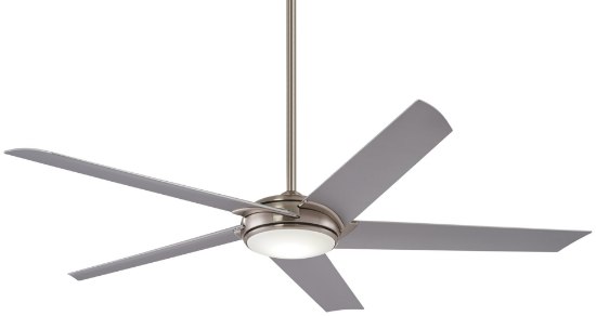 Picture of 47w WW 60In Raptor With Led Ceiling Fan Brushed Nickel Etched Opal