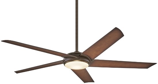 Picture of 47w WW 60In Raptor With Led Ceiling Fan Oil Rubbed Bronze With Antique Etched Opal