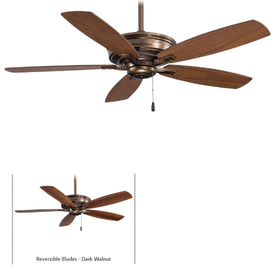 Foto para 71.3w SW Kafe Ceiling Fan-52In Cognac