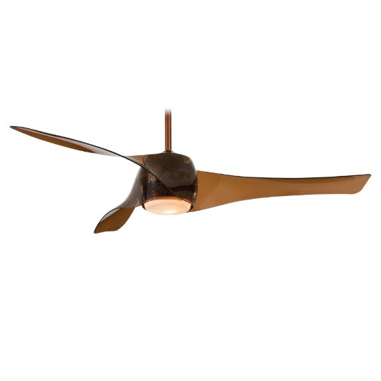 Picture of 195w SW Artemis Fan-58In Copper Bronze Tinted Opal