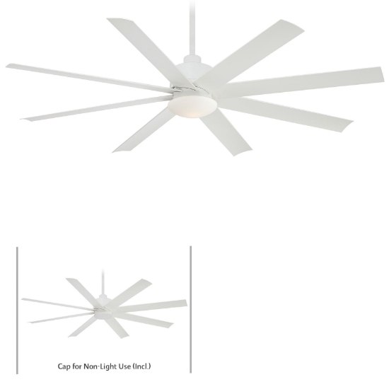 Picture of 45.6w SW 65In Slipstream Ceiling Fan - Flat White Etched Opal