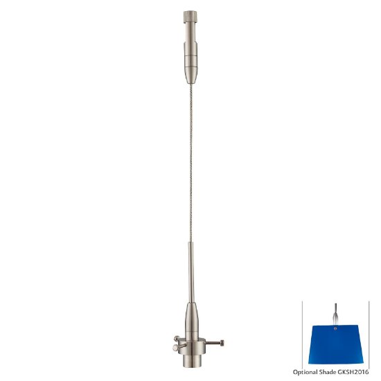 Picture of 50w SW Mini Pendant Fixture-For Use With Low Voltage George Kovacs Lightrails Brushed Nickel