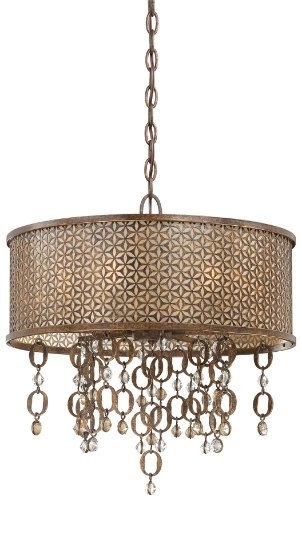 Picture of 60w SW 6 Light Drum Pendant French Bronze