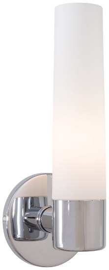 Picture of 60w SW 1 Light Wall Sconce Chrome Etched Opal