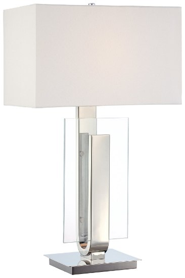 Foto para 100w SW 1 Light Table Lamp Polished Nickel White