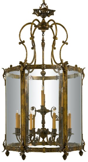 Picture of SW Twelve Light Foyer Pendant Oxide Brass