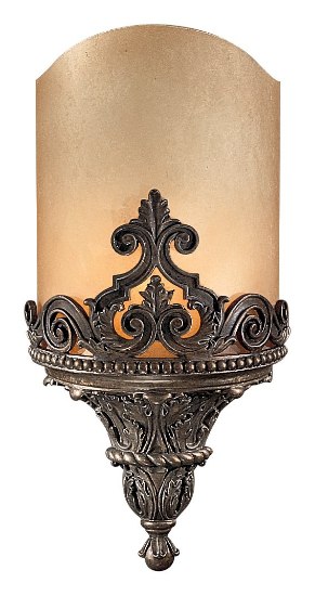 Foto para 100w SW 1 Light Wall Sconce Aged Bronze