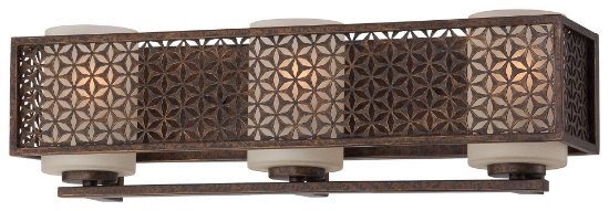 Picture of 100w SW Three Light Bath French Bronze Scavo