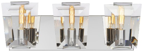 Picture of 60w SW 3 Light Bath Polished Nickel Clear