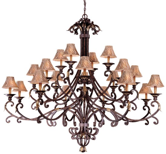 Picture of 60w SW Twenty Light Chandelier Golden Bronze