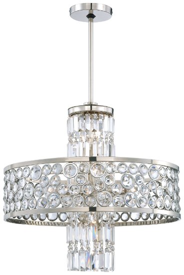 Picture of 120w SW Thirteen Light Chandelier Polished Nickel