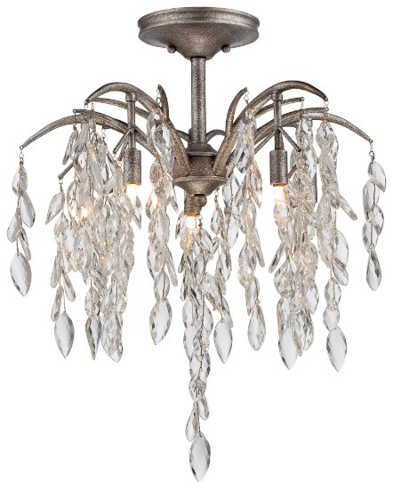 Picture of 75w SW 5 Light Semi Flush Mount Silver Mist