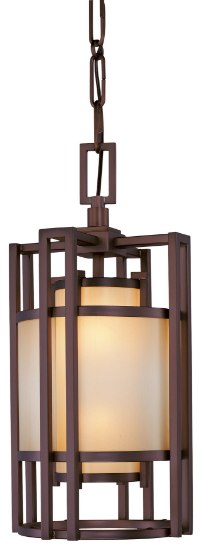 Foto para 100w SW 2 Light Mini Pendant Cimmaron Bronze Brushed Caramel Silk