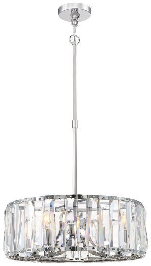 Picture of 60w SW 6 Light Pendant Chrome Clear