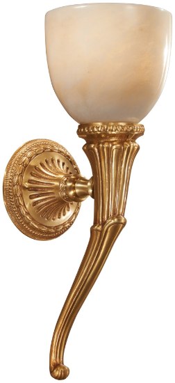 Picture of 40w SW 1 Light Wall Sconce French Gold White