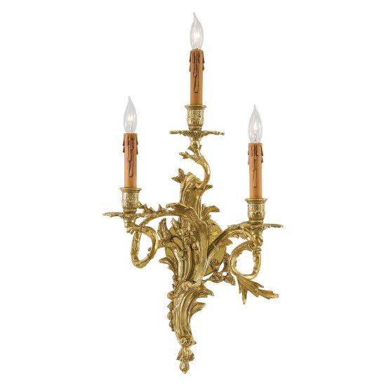 Picture of 60w SW Three Light Wall Sconce Heirloom Gold