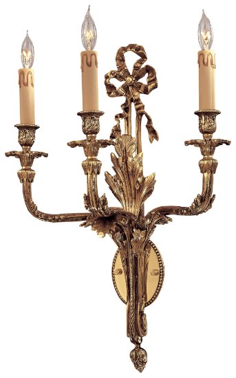 Foto para SW Three Light Wall Sconce Renaissance Gold