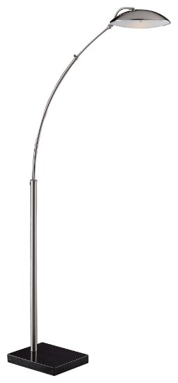 Foto para 100w SW 1 Light Arc Floor Lamp Brushed Nickel